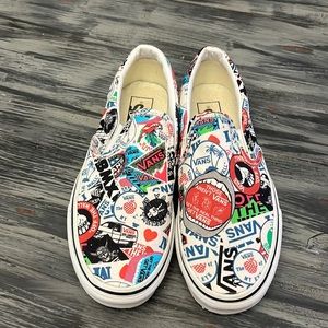 Vans slip on off the wall